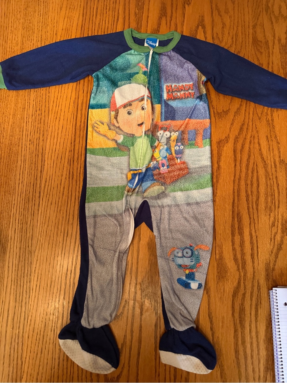 Vintage Disney Handy Manny Footed Pajamas 3T Toddler